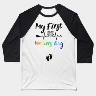 My First Mothers Day father day Baseball T-Shirt